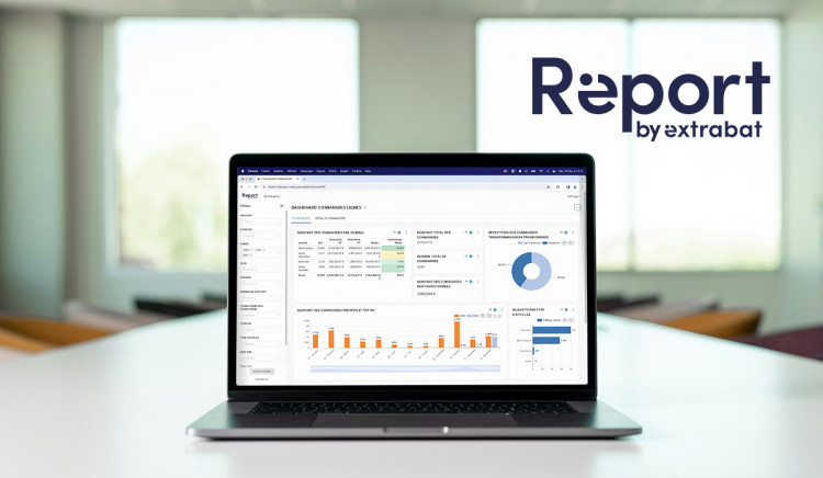 Logiciel de pilotage entreprise piscine, tableau de bord connect&eacute; Extrabat