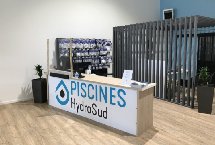 enseigne pisciniers indépendants magasin Hydro Sud Direct