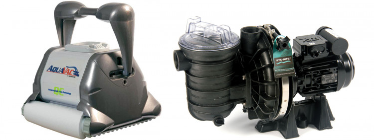 Robot AquaVac et pompe Sta-Rite au catalogue des produits reconditionnés d'Hydralians