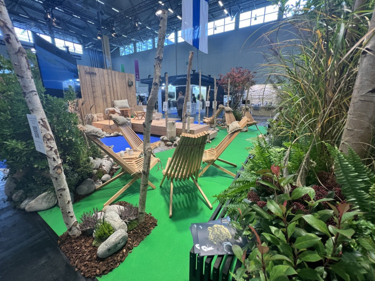Sauna From Finland stand at aquanale 2023