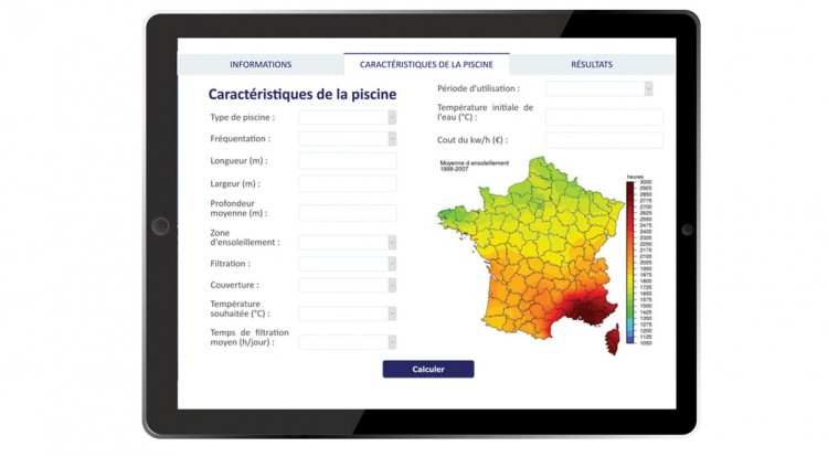 Configurateur de pompes à chaleur piscine en ligne sur le site swimmingpool.eu