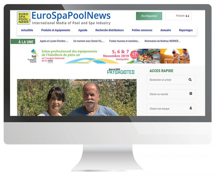 site eurospapoolnews.com Spécial Pros Paysagistes