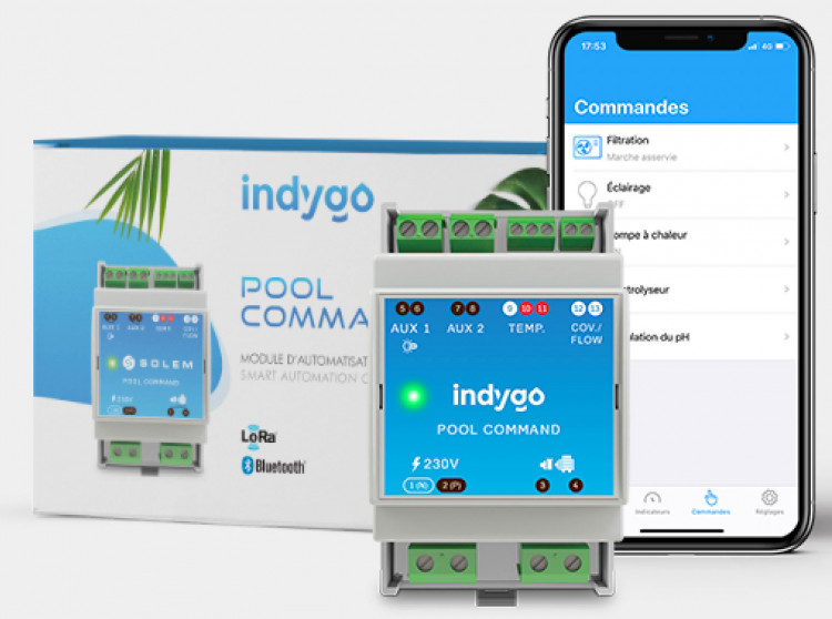 Pool Command : horloge de filtration intelligente et connectée