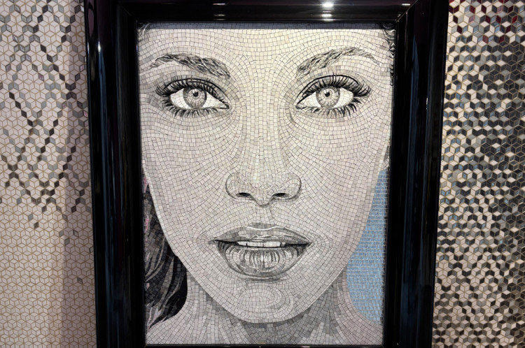 A Face in mosaic