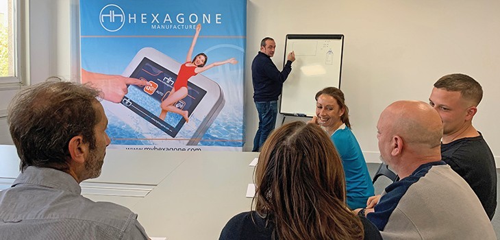 Hexagone expandierendes Unternehmen europa