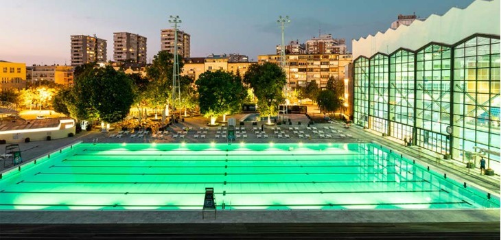 In Serbia, Myrtha della piscina di Tasmajdan a Belgrado