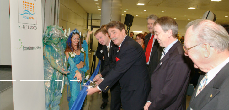 aquanale 2003 Premiere ein Messe-Trio in Köln