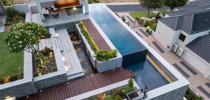 Graziani Pools + Landscapes stunning pool SPASA 2023 national Awards