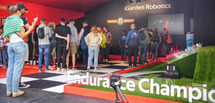 Los visitantes pudieron descubrir las innovaciones iGarden Robotics en el stand de Fairland