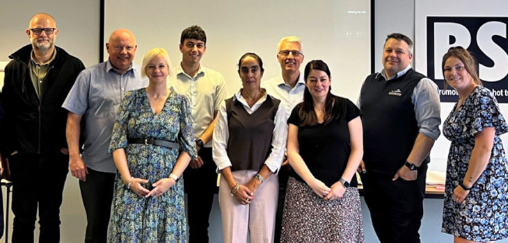 EDI Pilot Training course attendees with EDI expert Refeia Zaman (centre).