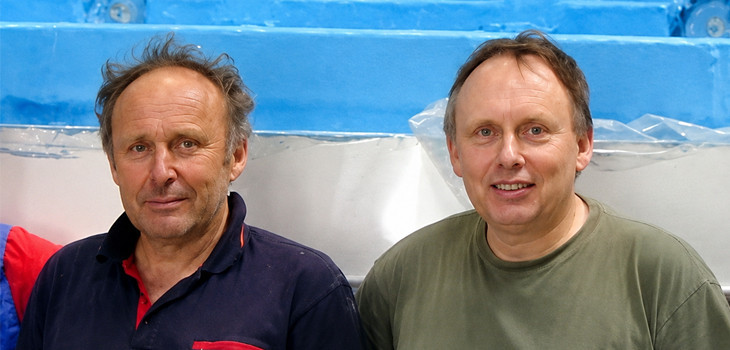 Wolfgang und Klaus Schr&ouml;rs im Jahr 2004