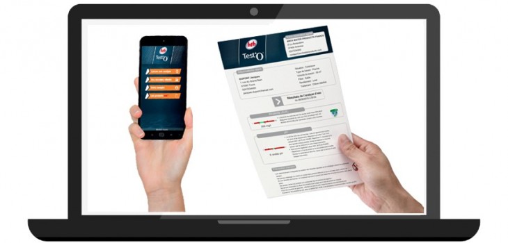 Test'O Pro hth application mobile analyse eau piscine et résultats imprimés