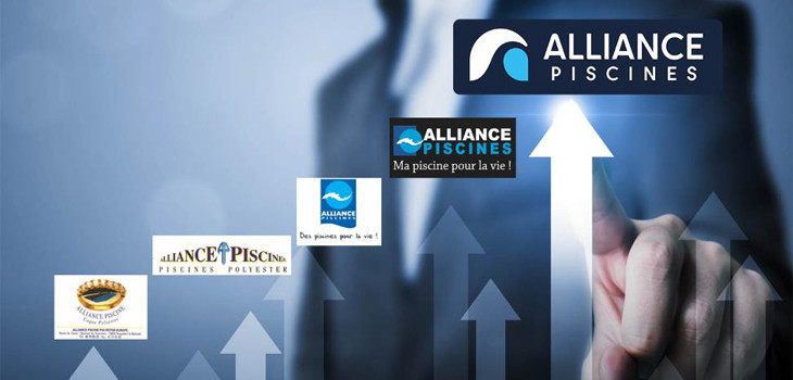 Nouveau logo de la marque Alliance Piscines