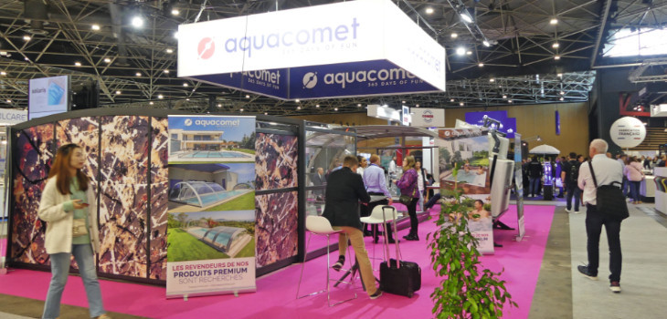 Le stand Aquacomet sur le salon de Lyon