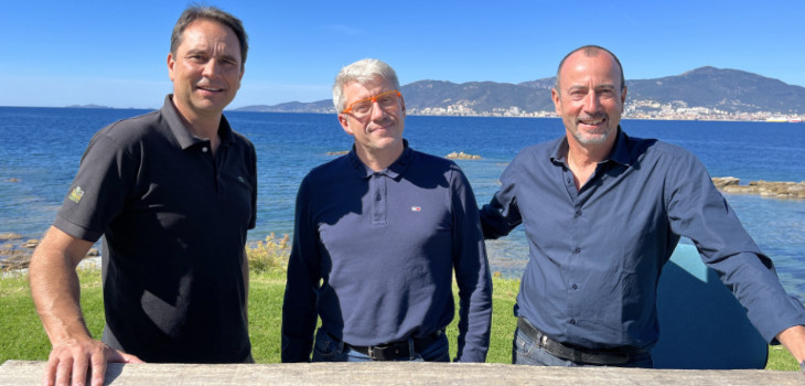 Yannick Vallée, Sébastien Le Breton et Stéphane Goulet l'Esprit Piscine