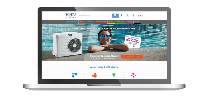 Le nouveau site web piscines spas belo-piscine.fr réseau Bel'O Piscine