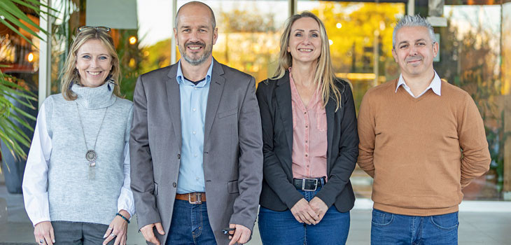 Fabienne AUBERT, Pierre CAVALLONI, Céline MANQUE et Serge DE NARDIS Blue DEP