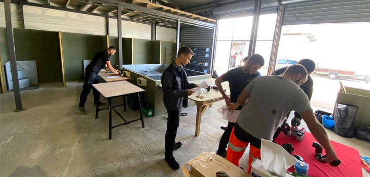 Les apprentis du BP Piscine chez CAP Formation