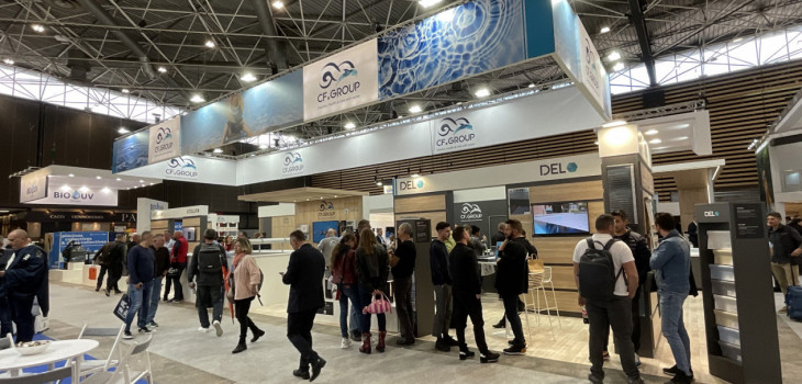 Le stand de CF Group à Piscine Global Europe