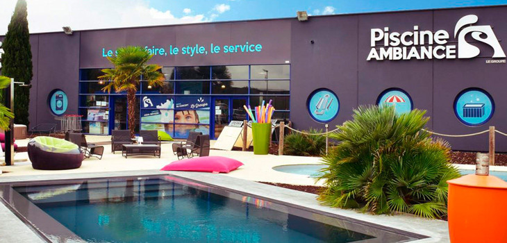 Facade magasin showroom Piscine Ambiances - Brive