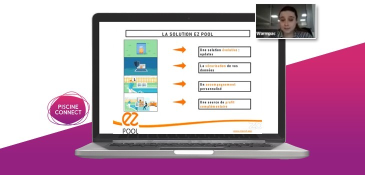 webinar Warmac sur Piscine Connect EZ Pool EZ1 EZ2 local technique connecte