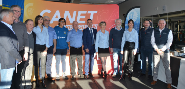 L'équipe de Fluidra et Analia PIGREE au Centre de Natation Arlette Franco de Canet en Roussillon