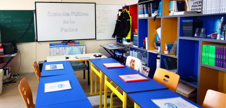 Lycée de Rignac, salle de cours théoriques