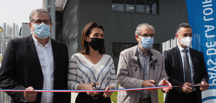 inauguration ISMP Thierry Bricard, Christelle Morançais, André Cottenceau et Stéphane Figueroa 2021