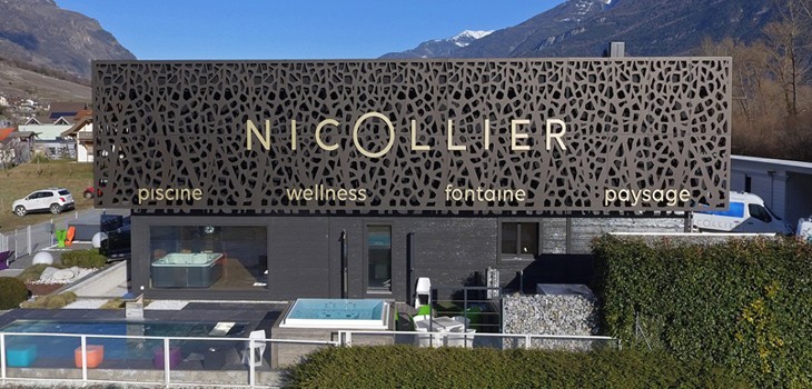 Showroom Wellness de 250 m2 situé à Fully, au cœur des Alpes suisses 