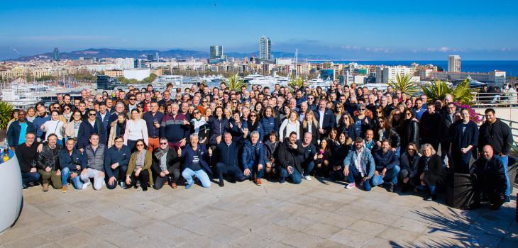 Les concessionnaires Everblue Piscines réunis au Gran Marina Hôtel de Barcelone