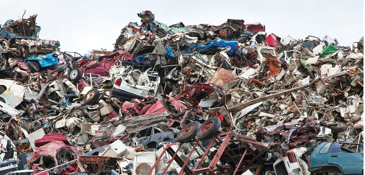 Décharge de déchets électriques et électroniques 