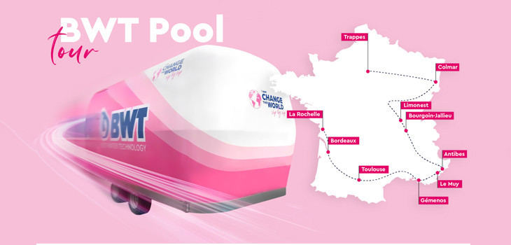 BWT Pool Tour dans 9 agences de BWT Pool Products