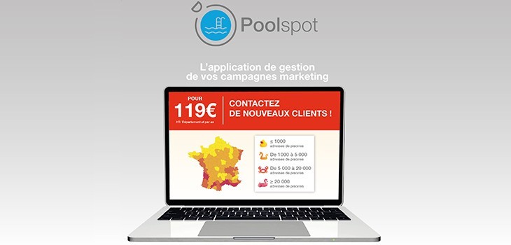 prospection client ciblée campagne marketing personnalisée piscine application Poolspot Pixstart