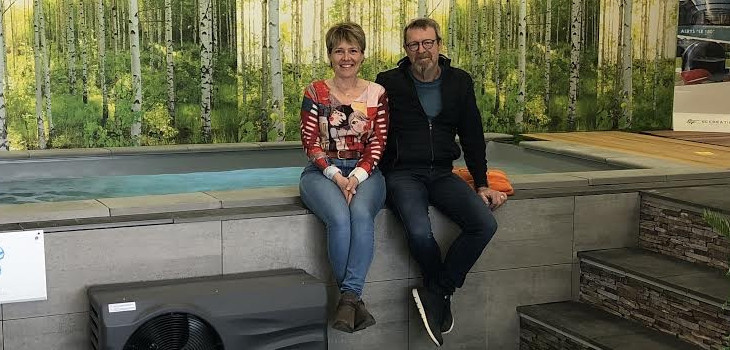 M. et Mme Besançon de SP Piscines à Dole (39), nouveaux adherents d'Unibéo Piscines