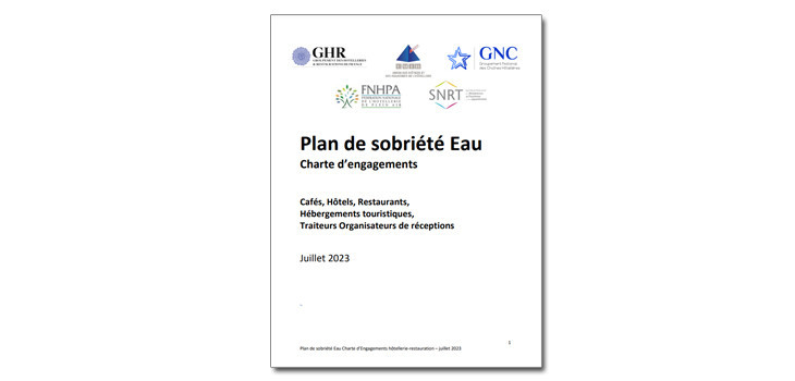 couverture du Plan Sobriété Eau