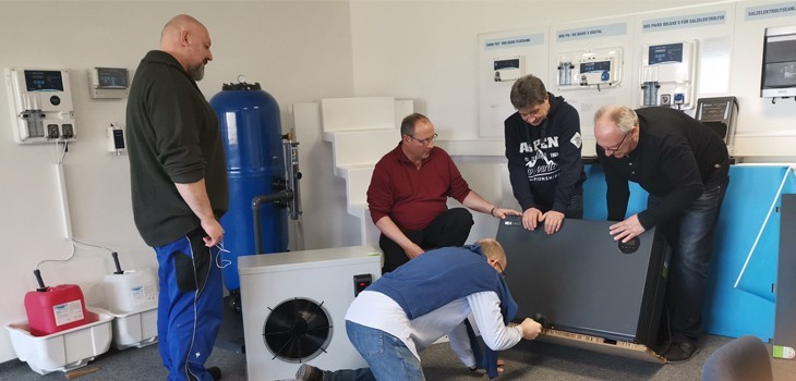 technical training pool heat pumps aquark