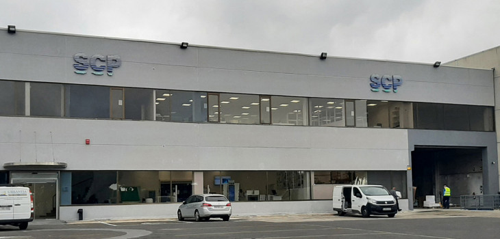 Novo edifício SCP de Málaga espaço de armazém e escritório showroom produtos piscina e spa