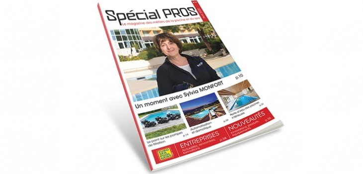 couverture special PROS 37 magazine métiers piscine et spa sylvia monfort