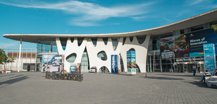 Entrance to the PISCINA & WELLNESS exhibition in Barcelona 