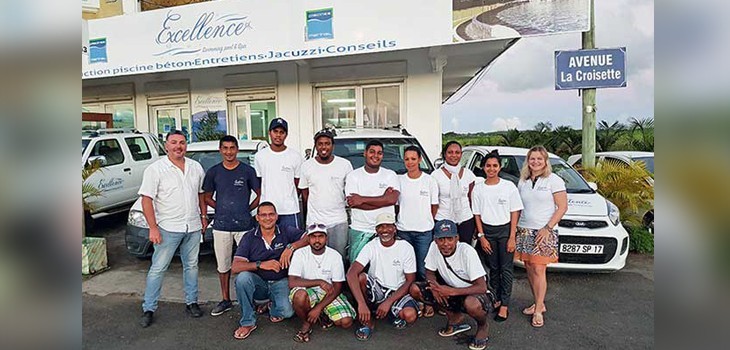 L'équipe Marinal de l'île Maurice