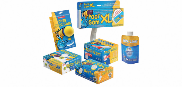 Gamme de produits d'entretien piscine et spa Toucan