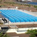 Energía solar para una piscina olímpica