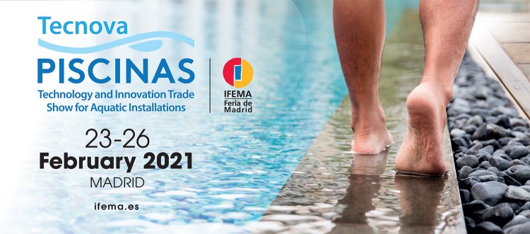 Affiche du salon de la piscine de Madrid Tecnova piscinas