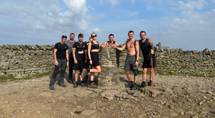 The Superior Wellness team Yorkshire Three Peaks Challenge