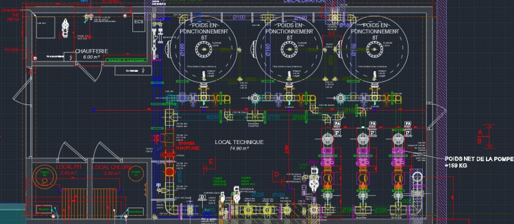 outil de modélisation Technic Conseils installation équipements espaces aquatiques