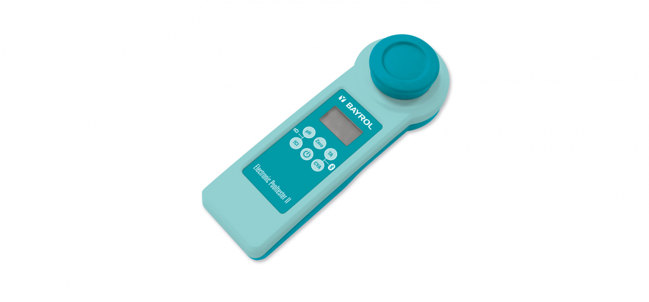 Bluetooth接続を備えたBayrolの新しい電子Pooltester II