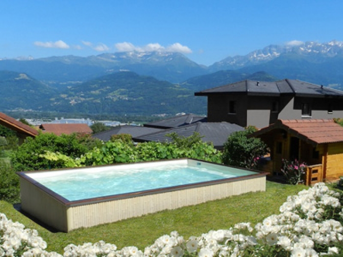 Piscine hors-sol ZENDO by CARON PISCINES