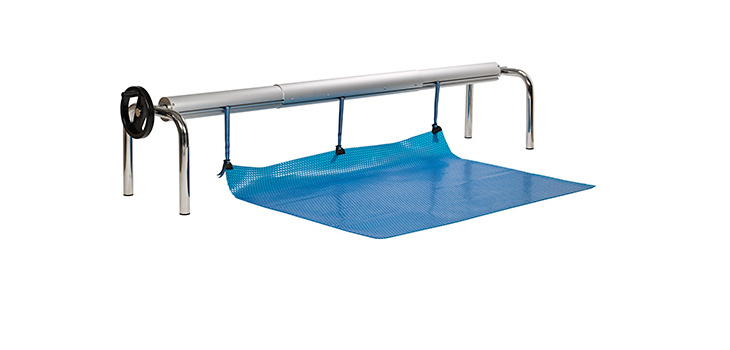 Lot De 8 Sangles De Fixation Pour Bâche De Piscine – Avec Pinces Et Velcro, Enrouleur Mobile - 9
