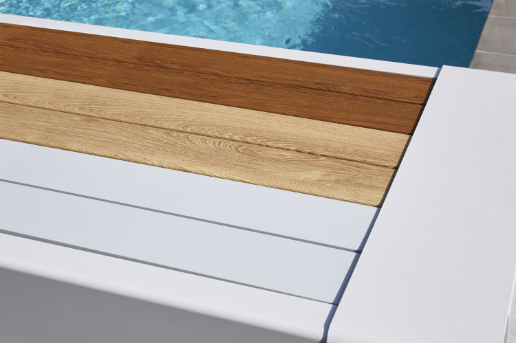 finitions habillage ARKO volet hors sol piscine Abrisud