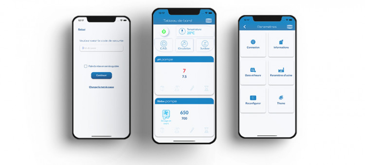 Contrôler à distance facile qualité de l'eau piscine appli MyHydro Connect